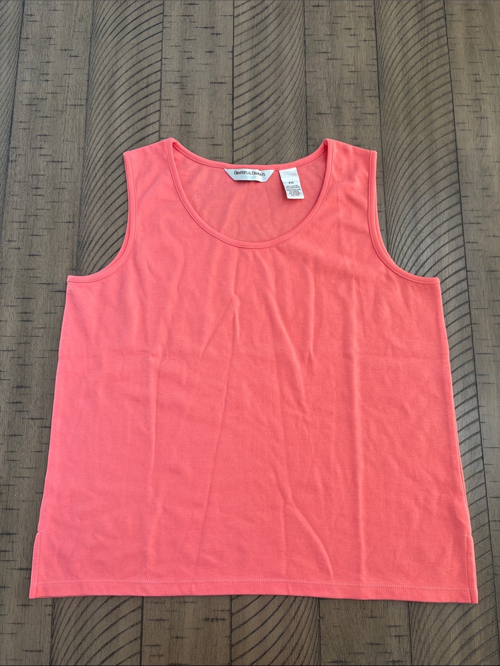 Charter Club Coral Scoop Neck Tank Top